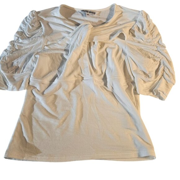 Walter Baker Women’s M Romantic Core Cutout Trend Puff Sleeve Old Money Whimsygo - Picture 7 of 11